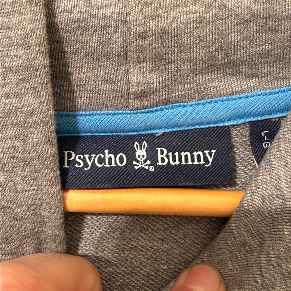 Psycho Bunny Gray Hoodie with Vibrant Graphic NWOT - Picture 4 of 6